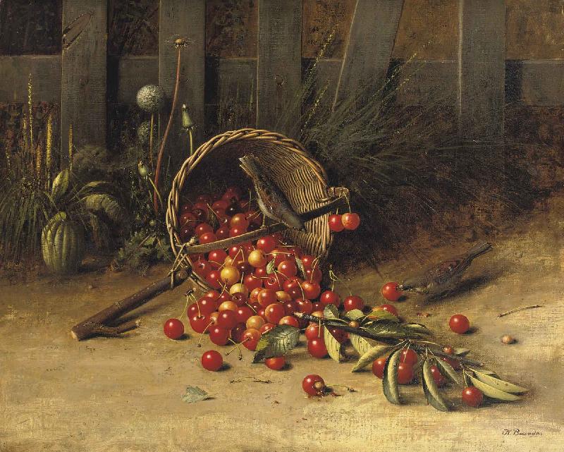 George Hitchcock The cherry thieves Spain oil painting art